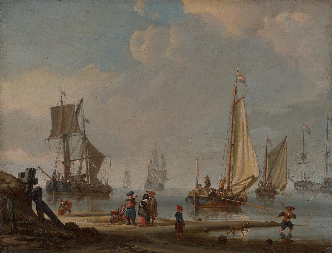 Zeegezicht door Abraham Storck