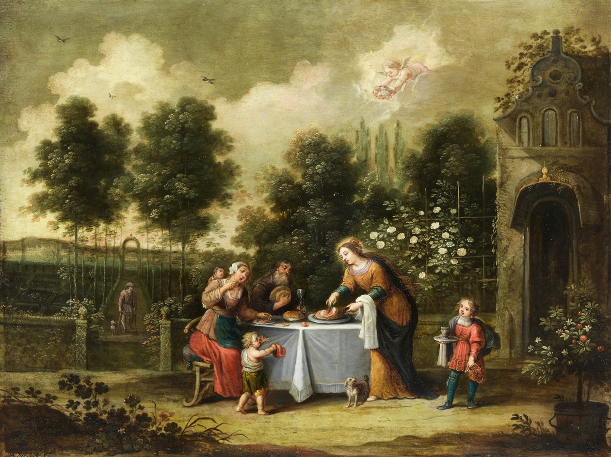De heilige Elisabeth van Abraham Willemsen door Abraham Willemsens