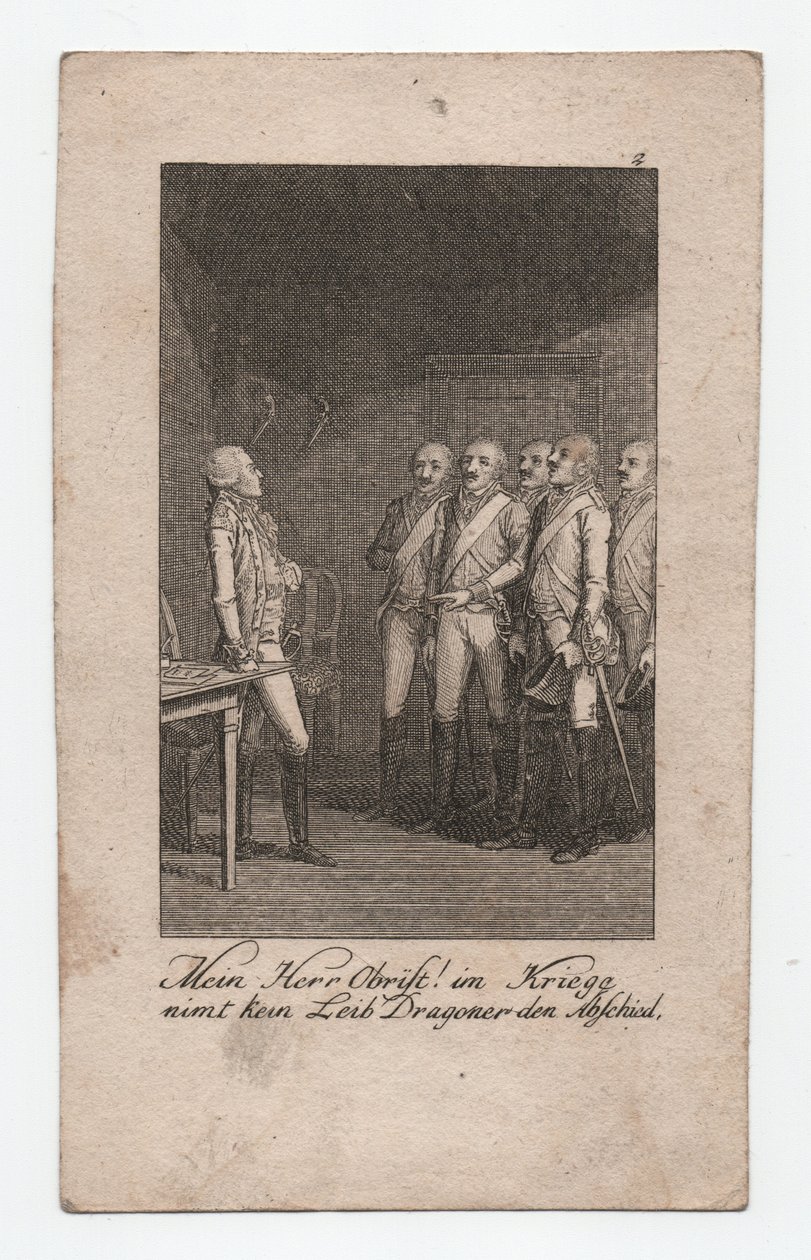 Mijnheer Obrist!, ca. 1795 door Abraham Wolfgang Küffner