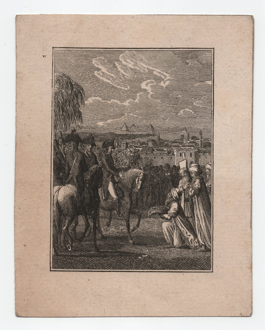 Napoleon in Egypte, ca. 1795 door Abraham Wolfgang Küffner
