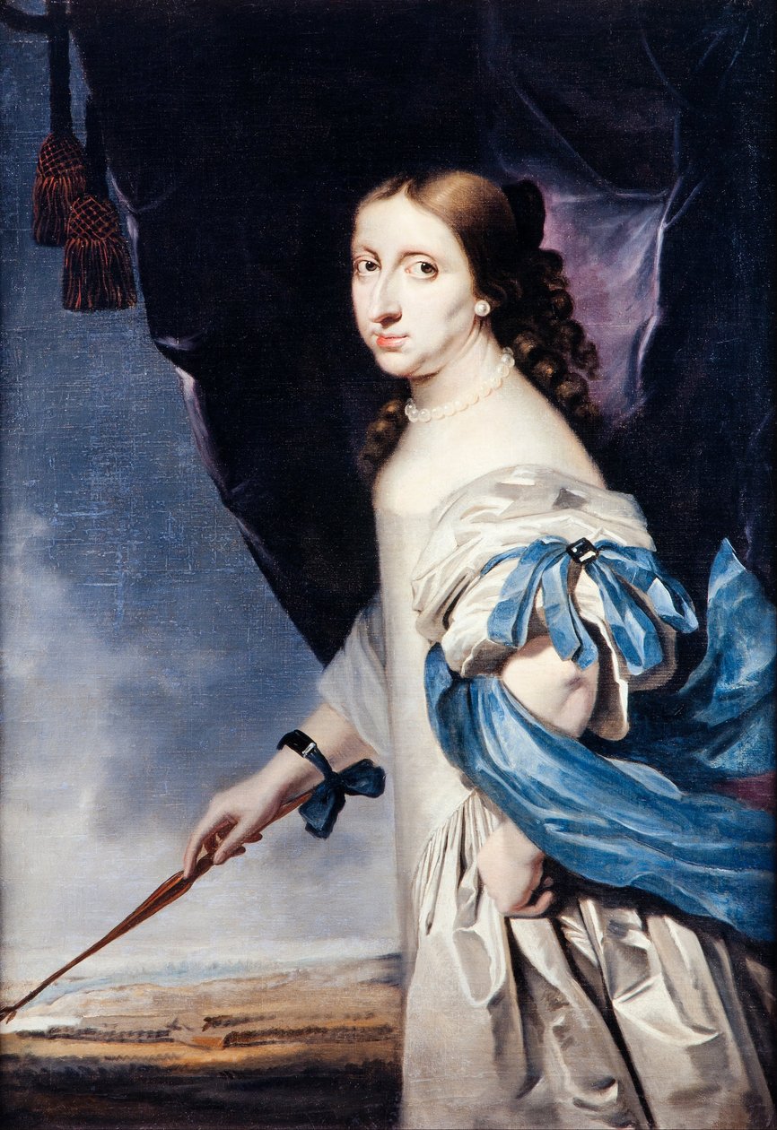 Portret van koningin Christina van Zweden door Abraham Wuchters