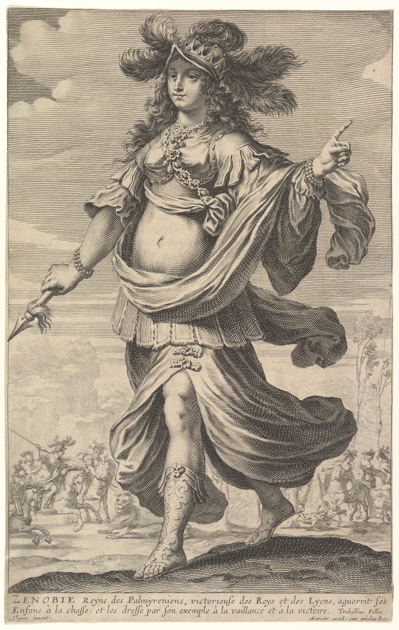 Zenobia, een illustratie uit Pierre Le Moyne
