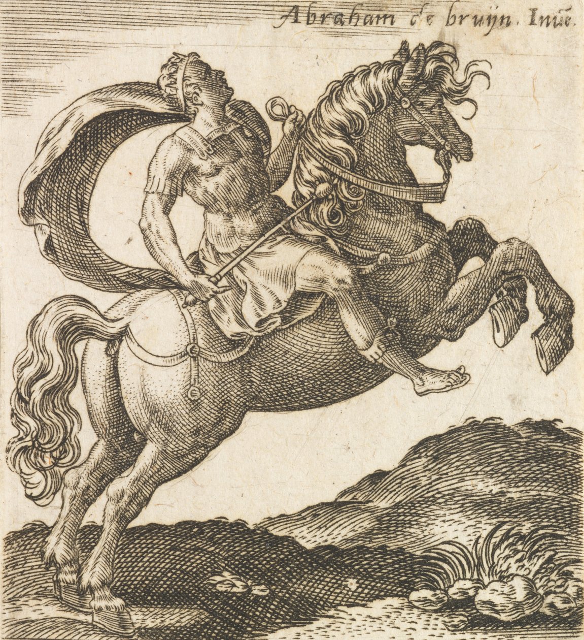 Titus Vespasianus van Twaalf Caesars te Paard, ca. 1565-1587 door Abraham de Bruyn