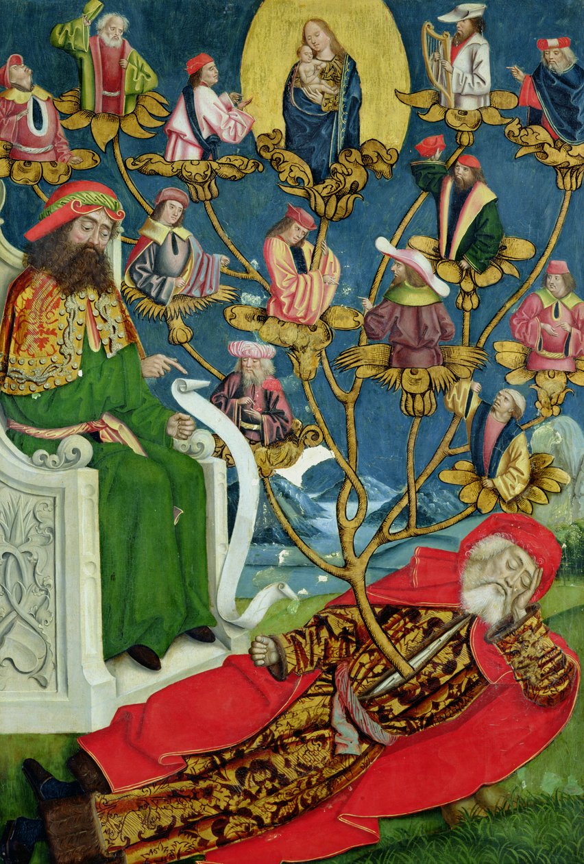 De Boom van Jesse, van het koepelaltaar, 1499 door Absolon Stumme