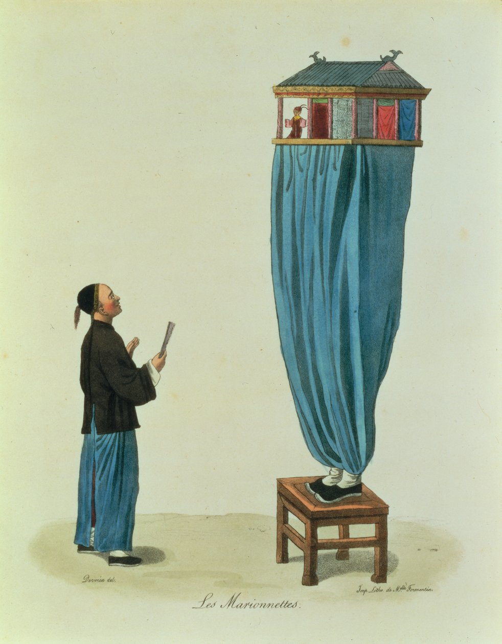 De Poppen, gegraveerd door Mlle. Formentin, uitgegeven 1824-27 door Achille Devéria