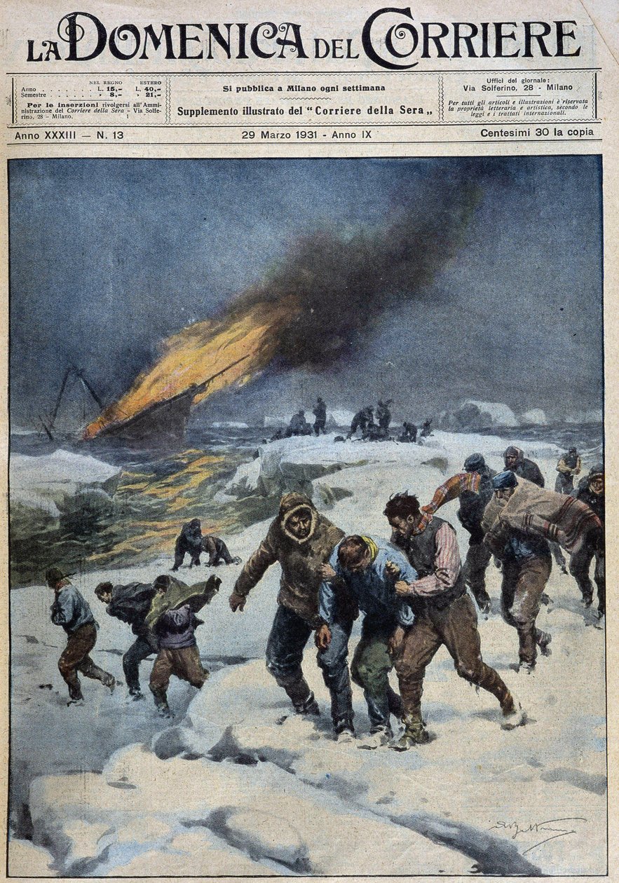 Na de explosie van de walvisvaarder 