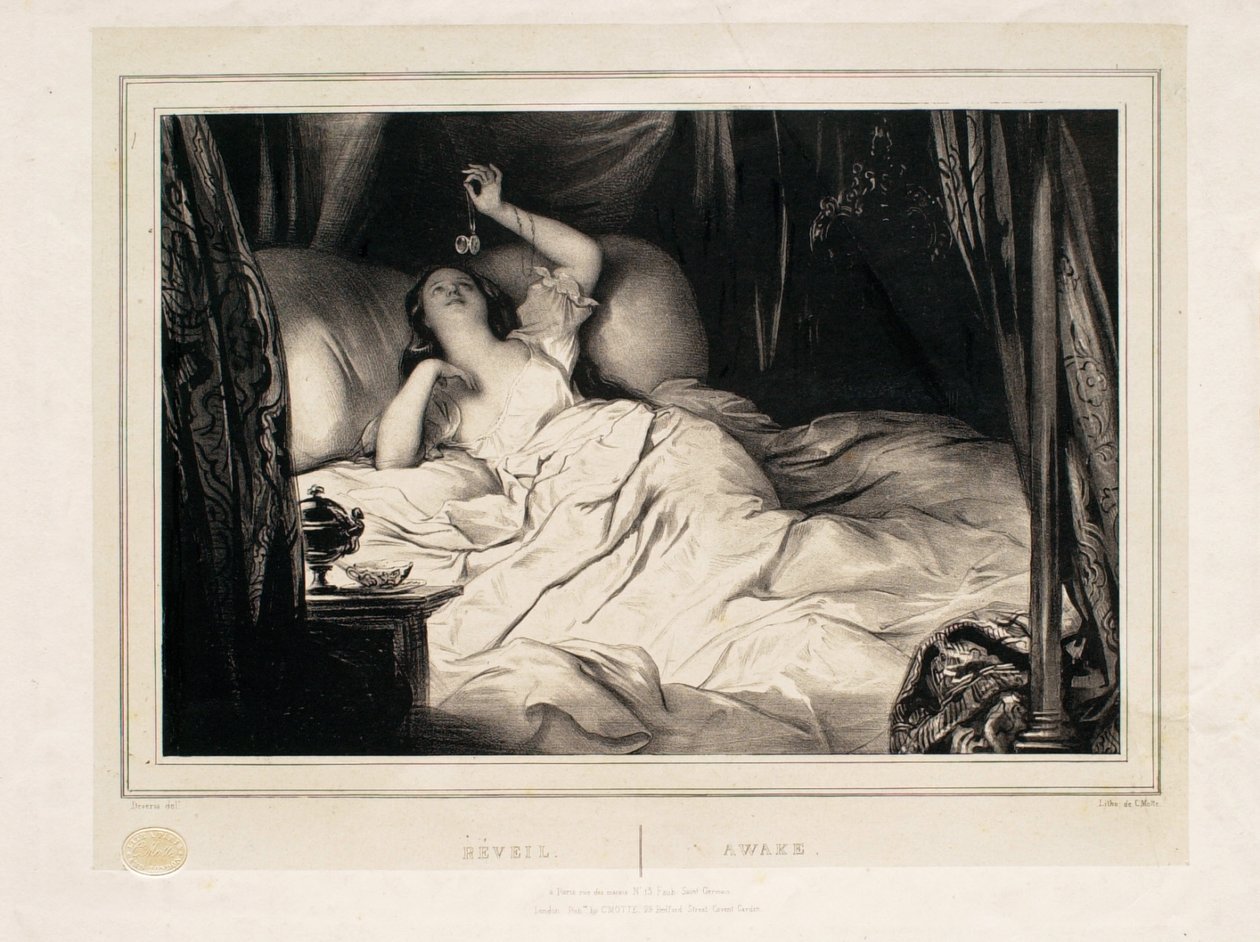 Awake (Ontwaken) door Achille Devéria