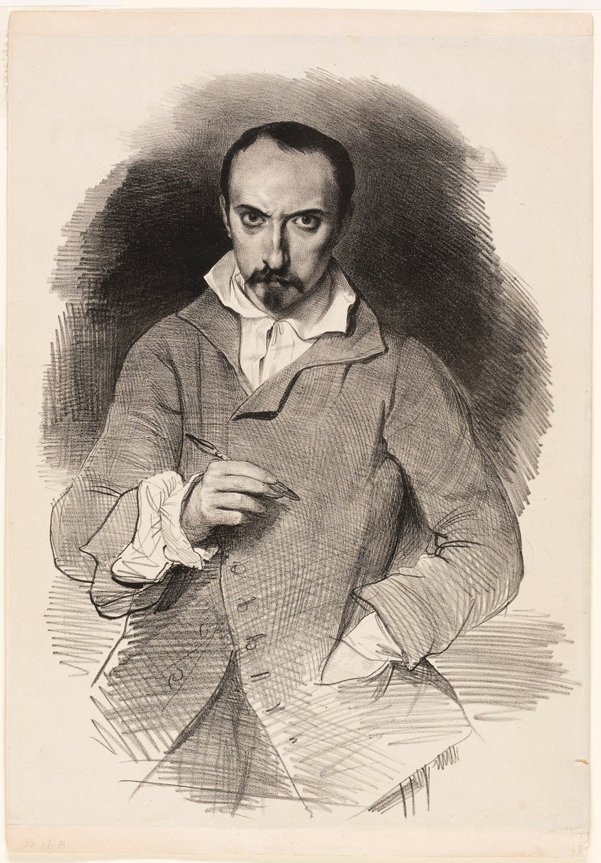 Zelfportret door Achille Devéria
