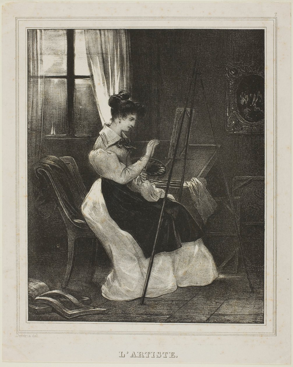 De Kunstenaar door Achille Devéria
