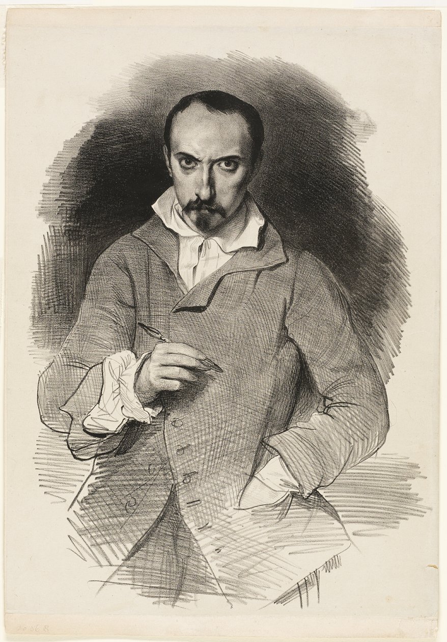 Zelfportret door Achille Devéria