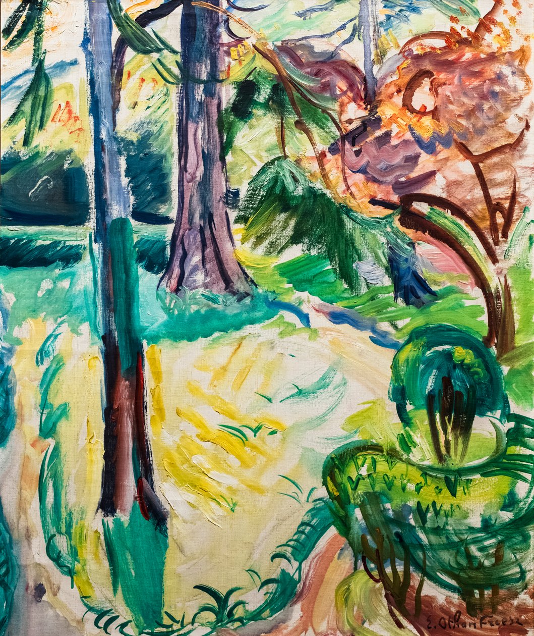 Garden at Honfleur door Achille Emile Othon Friesz