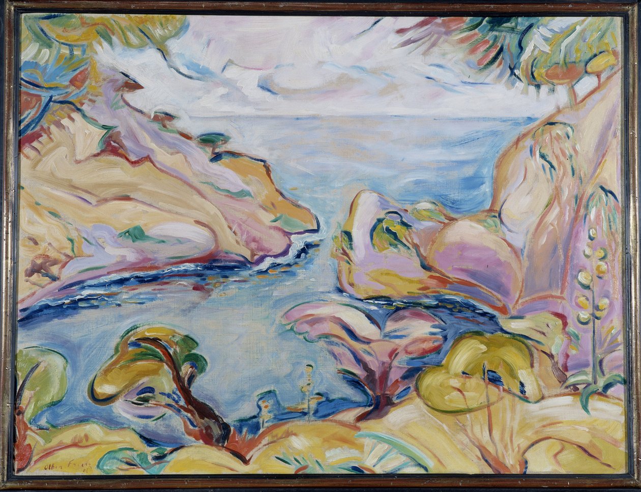 La Calanque de Figuerolles a La Ciotat Achille-Emile (Achille Emile) Othon Friesz (1879-1949) 1907 Verplichte vermelding: Collectie stichting regards de Provence, Marseille door Achille Emile Othon Friesz