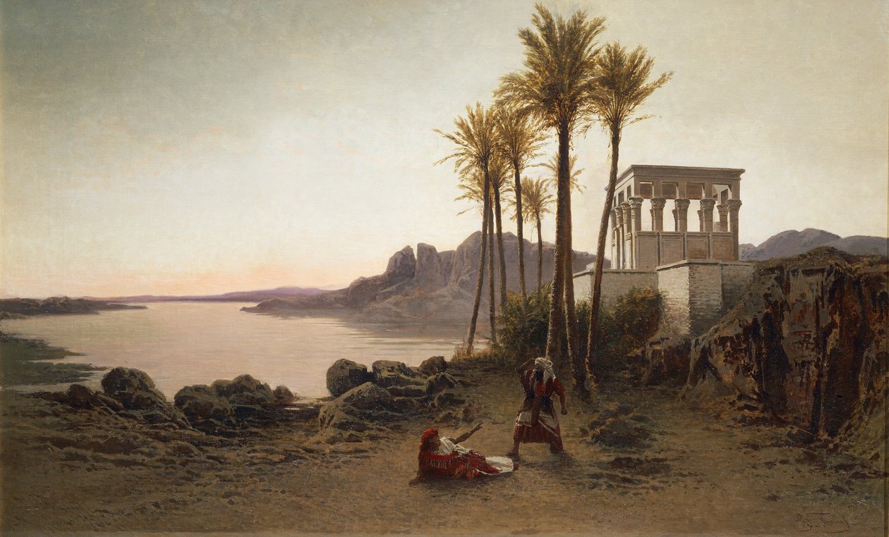 Scène uit Aida door Giuseppe Verdi, schilderij door Achilles Formis (1832-1906), Italië door Achille Formis Befani