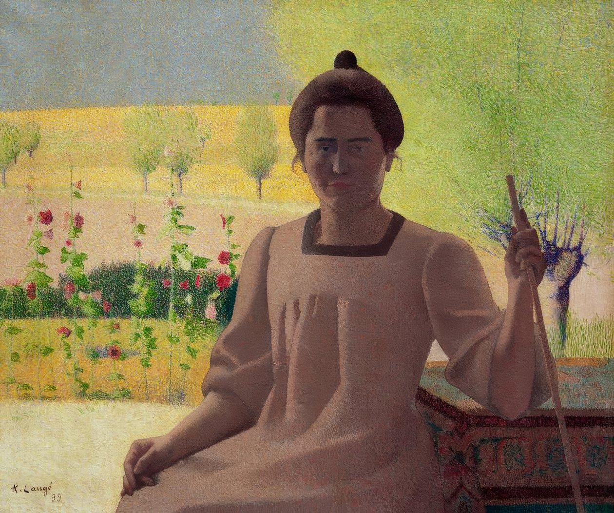 Contrejour – Portret van de vrouw van de kunstenaar door Achille Lauge