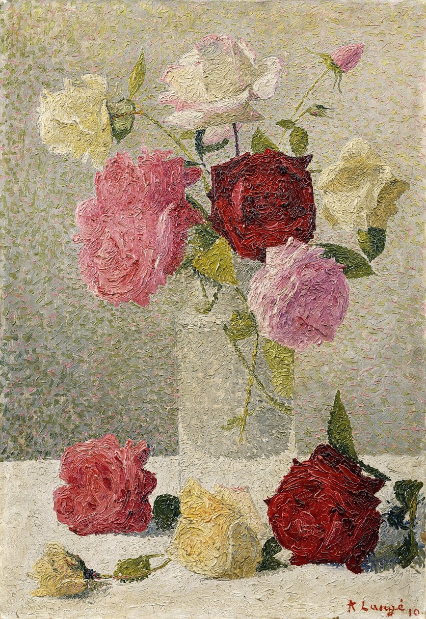 Rozen in een Vaas door Achille Lauge