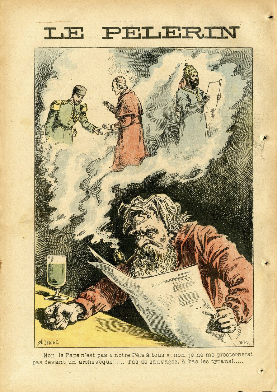 Illustratie van Achille Lemot (1846-1909) in Le Pelerin door Achille Lemot