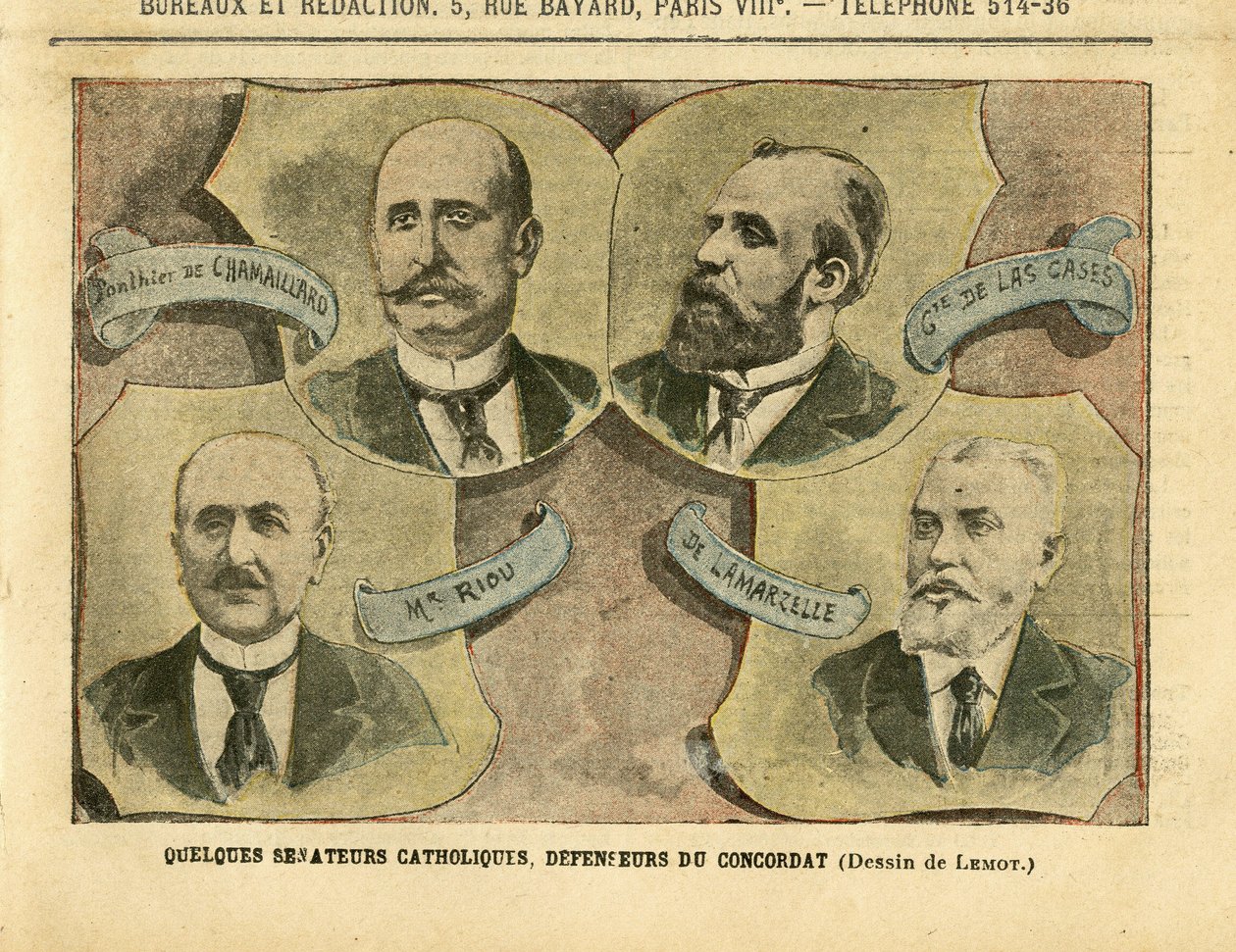 Illustratie van Achille Lemot in Le Pelerin door Achille Lemot