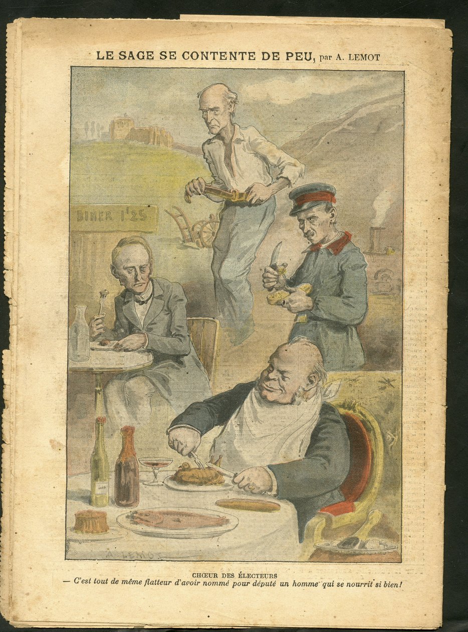 Illustratie van Achille Lemot (1846-1909) in Le Pelerin door Achille Lemot