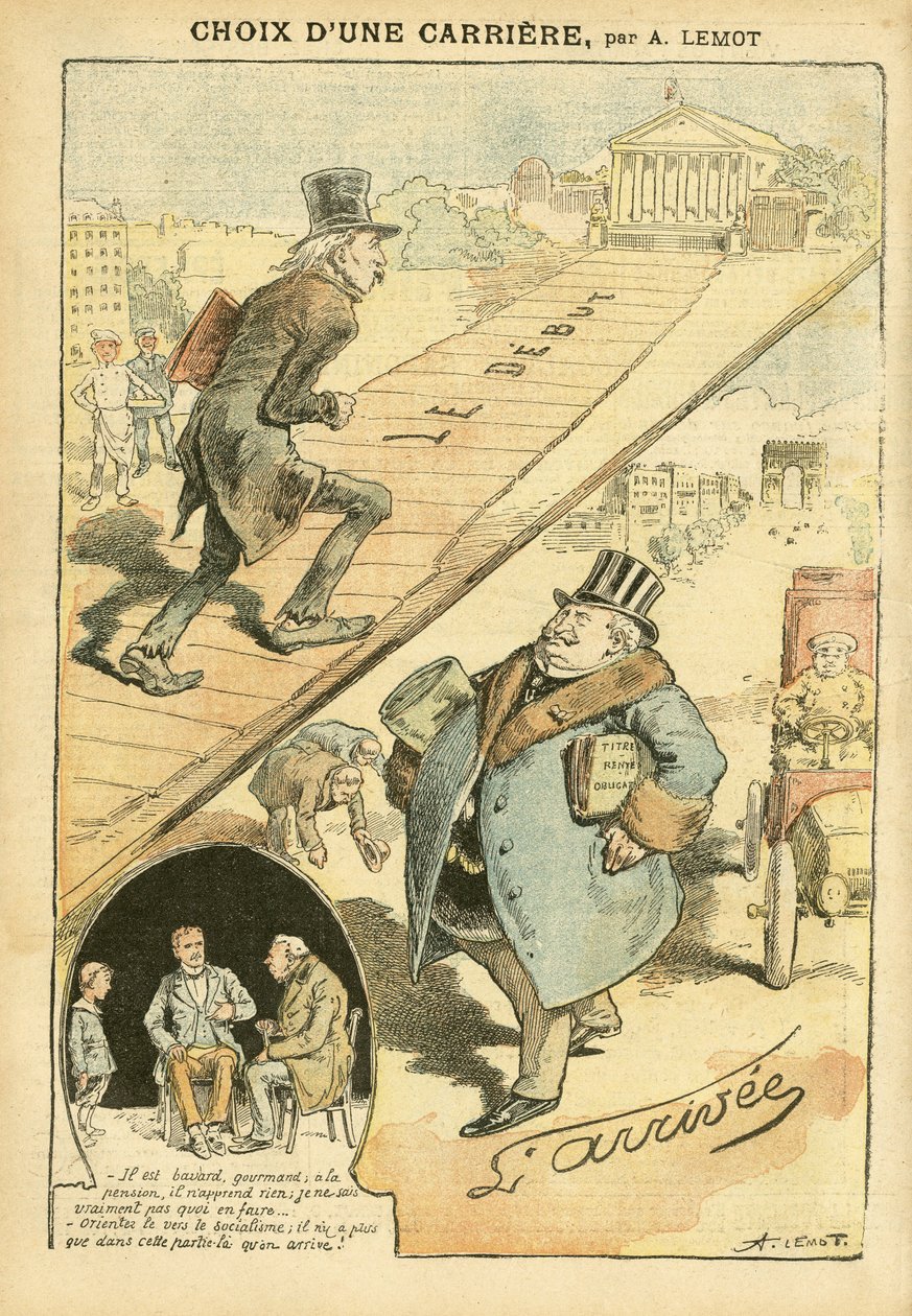 Illustratie van Achille Lemot (1846-1909) in Le Pelerin door Achille Lemot