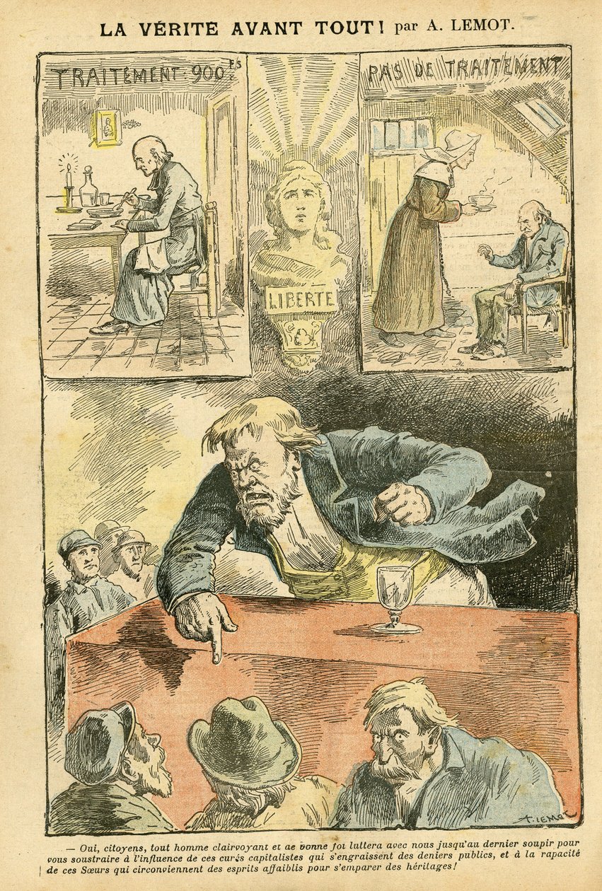 Illustratie van Achille Lemot (1846-1909) in Le Pelerin door Achille Lemot