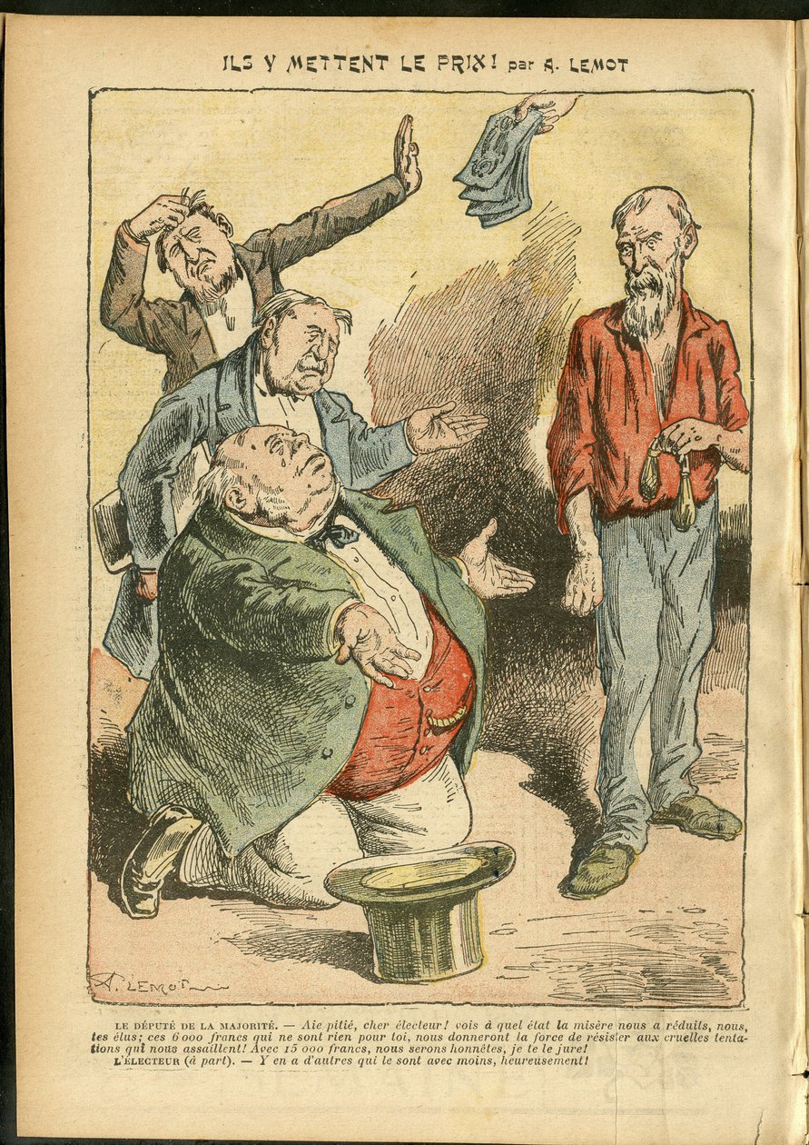 Illustratie van Achille Lemot (1846-1909) in Le Pelerin door Achille Lemot