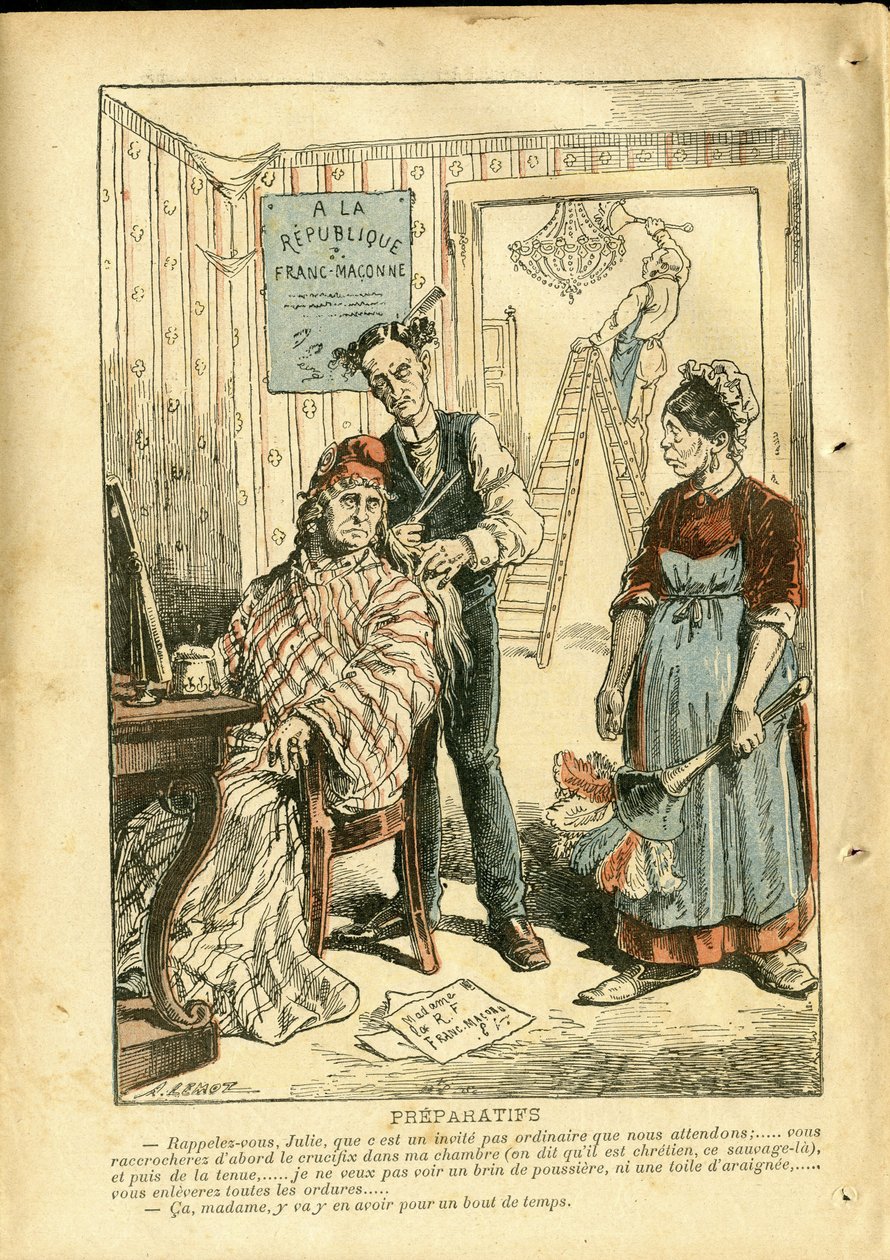 Illustratie in Le Pelerin door Achille Lemot