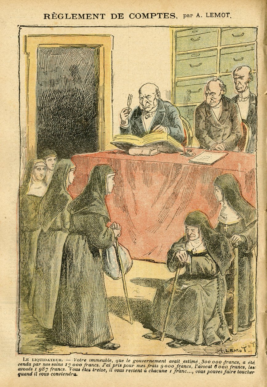 Illustratie van Achille Lemot in Le Pelerin - Afrekening door Achille Lemot