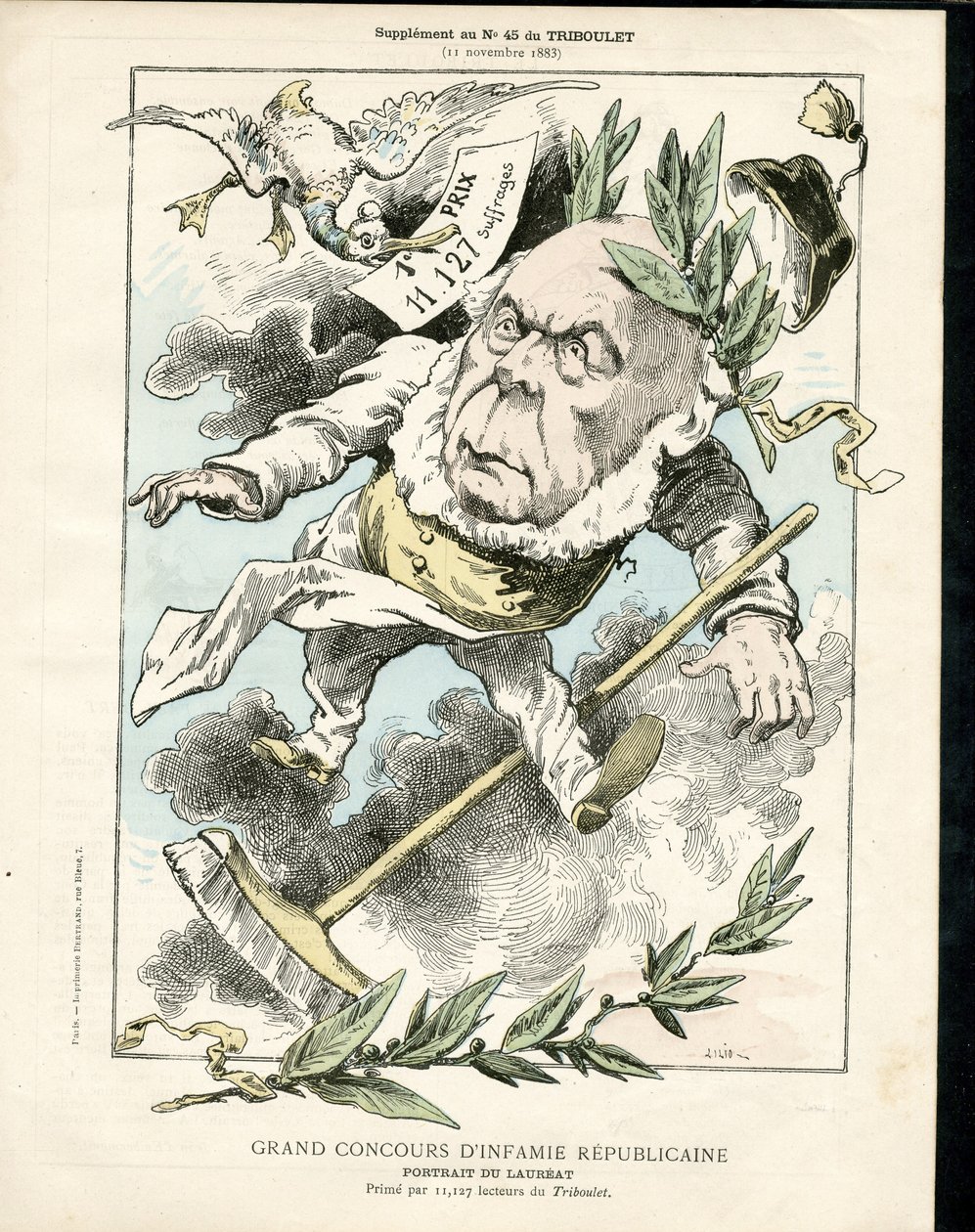 Le Triboulet, Satiriek in Z & W door Achille Lemot