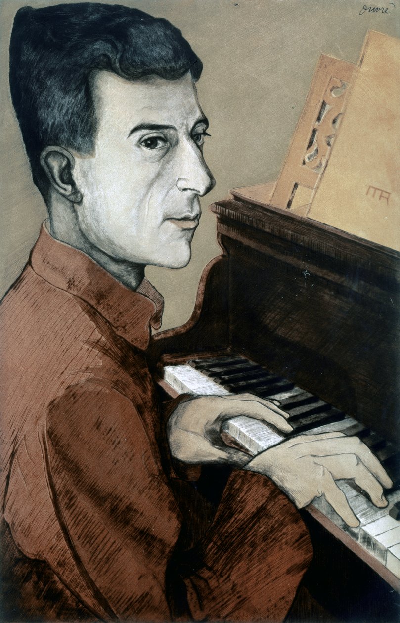 Portret van Joseph-Maurice Ravel | Achille Ouvre