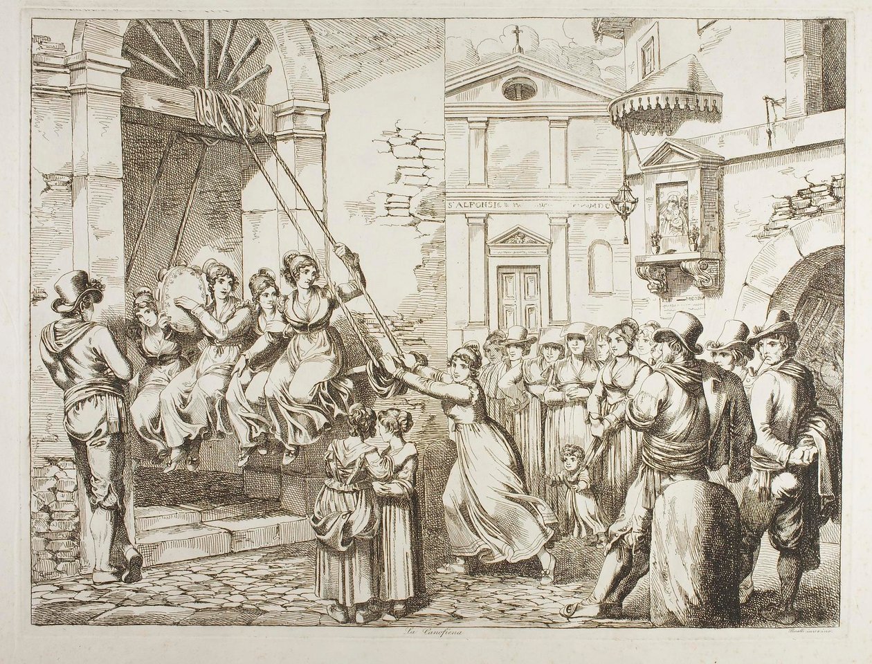 De schommel door Achille Pinelli