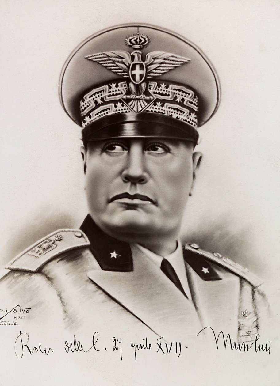 Benito Mussolini, 27-04-1931 door Achille Villani