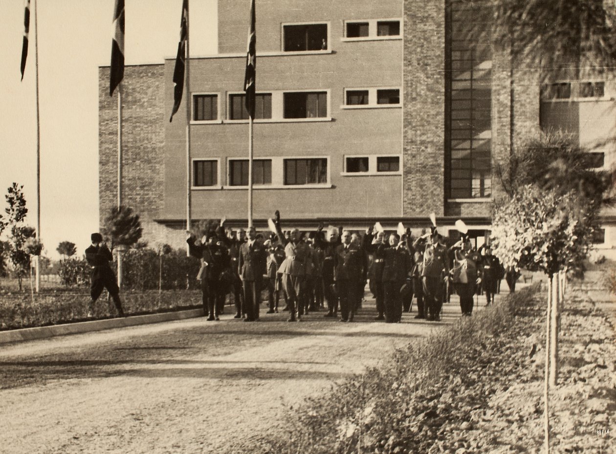 Inhuldiging van de gebouwen van het Koninklijk Vliegveld 