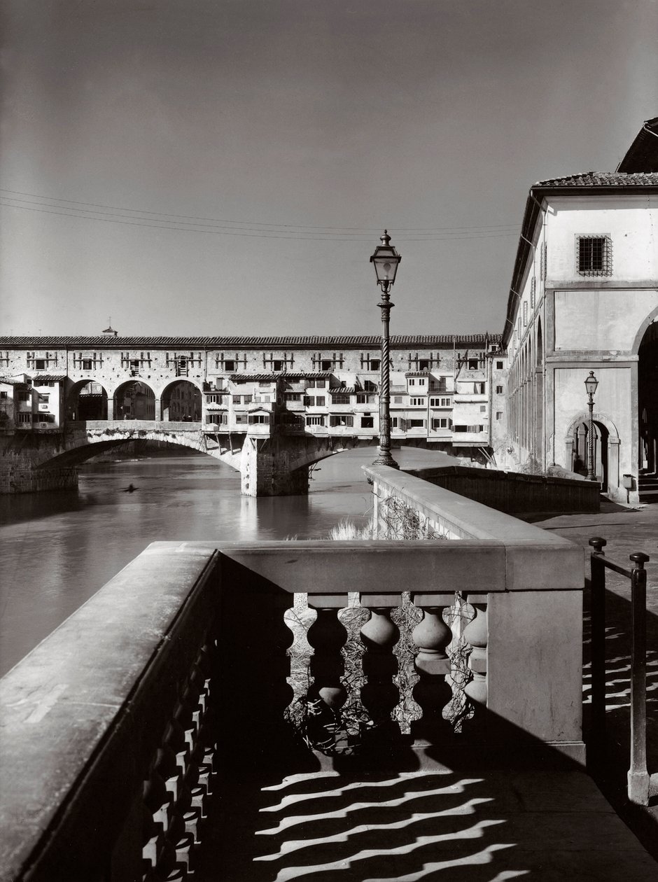 Ponte Vecchio, Florence, Italië, ca. 1955 door Achille Villani