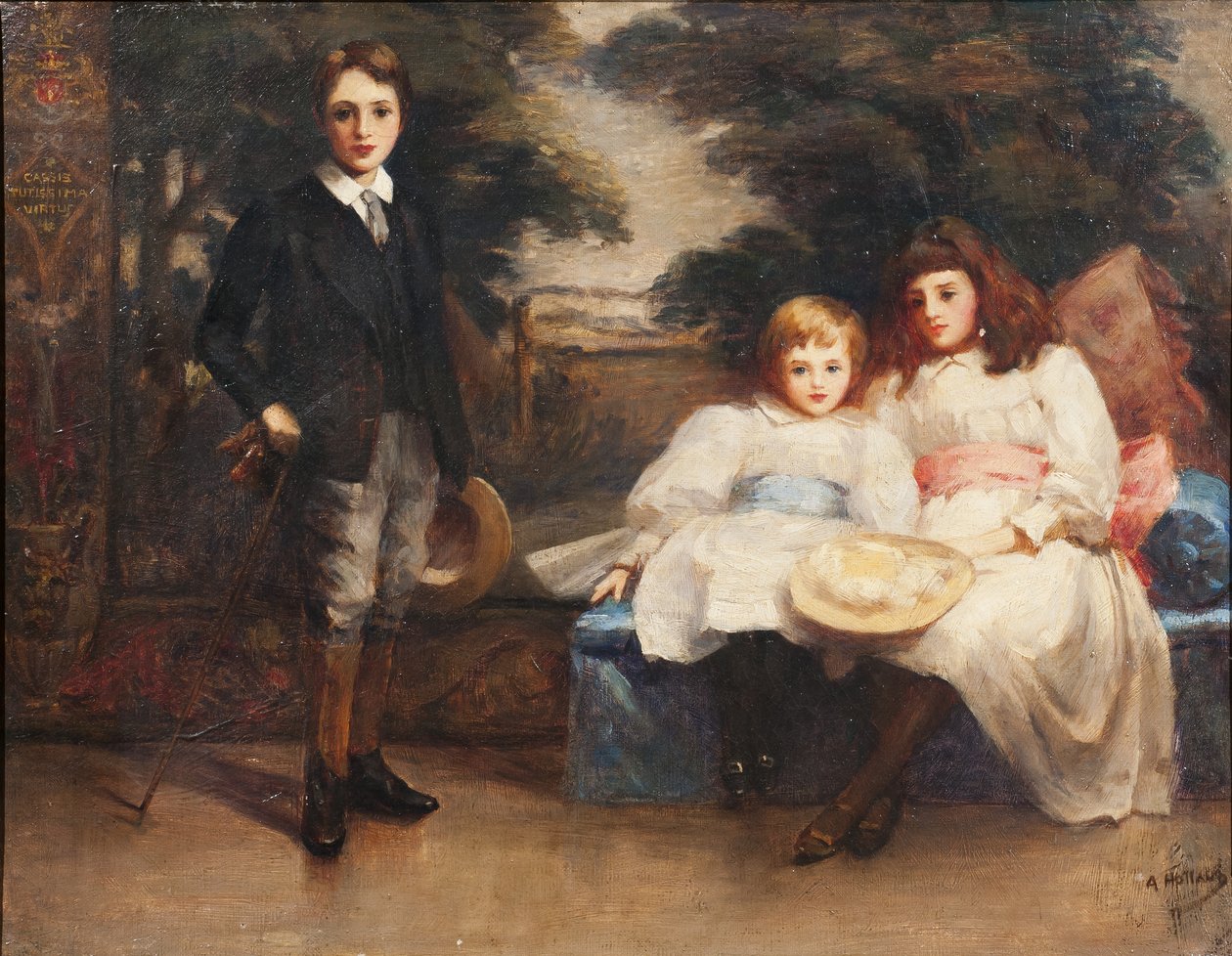 De drie kinderen van de 4e markies van Cholmondeley door Ada Holland