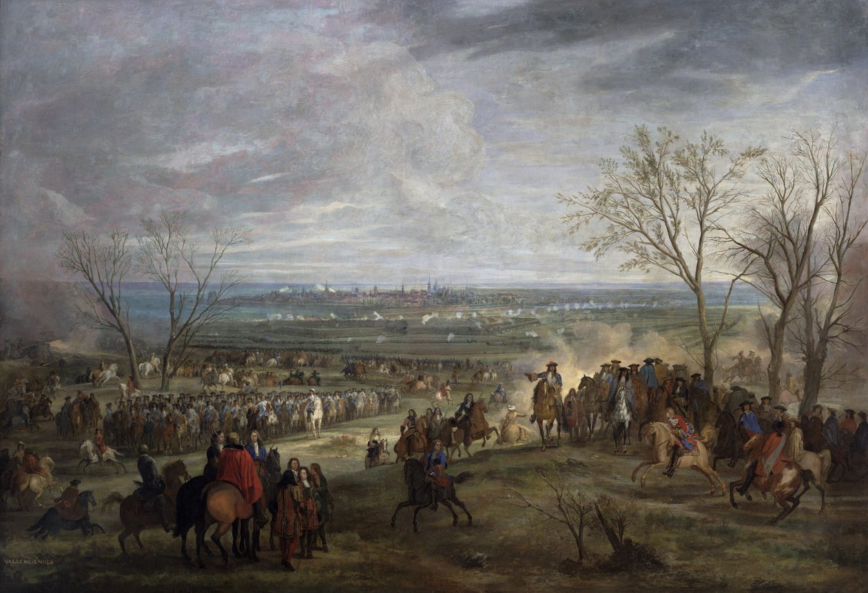 Het Beleg van Valenciennes, 1677 door Adam Frans van der Meulen