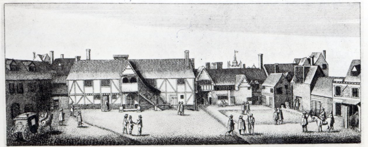 Zuidelijk uitzicht op Arundel House in Londen, geëtst door Wenceslaus Hollar in 1646 en gepubliceerd in 1792 door Adam Alexius Bierling