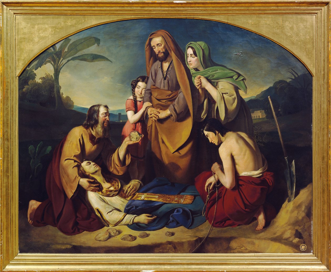 De begrafenis van de heilige Stephanus door Adam Brenner