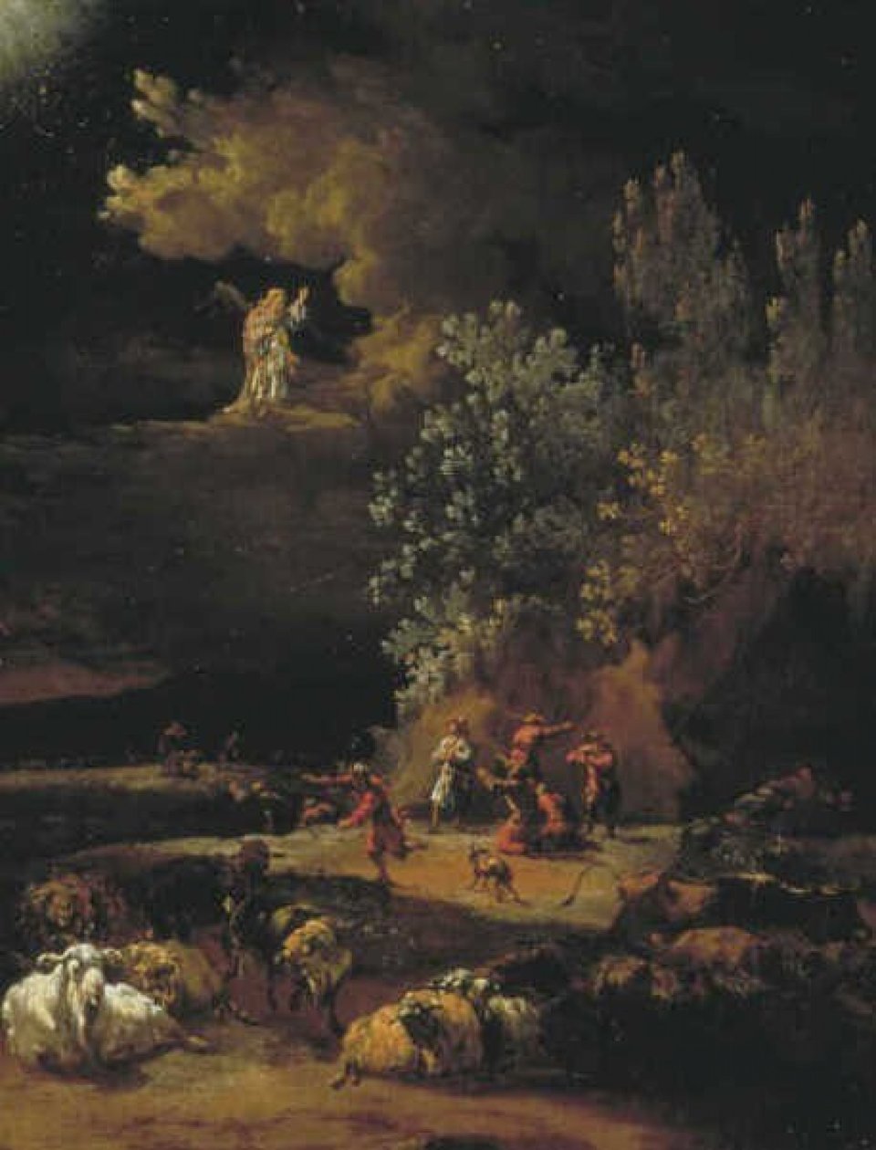 De verkondiging van de engel aan de herders door Adam Colonia