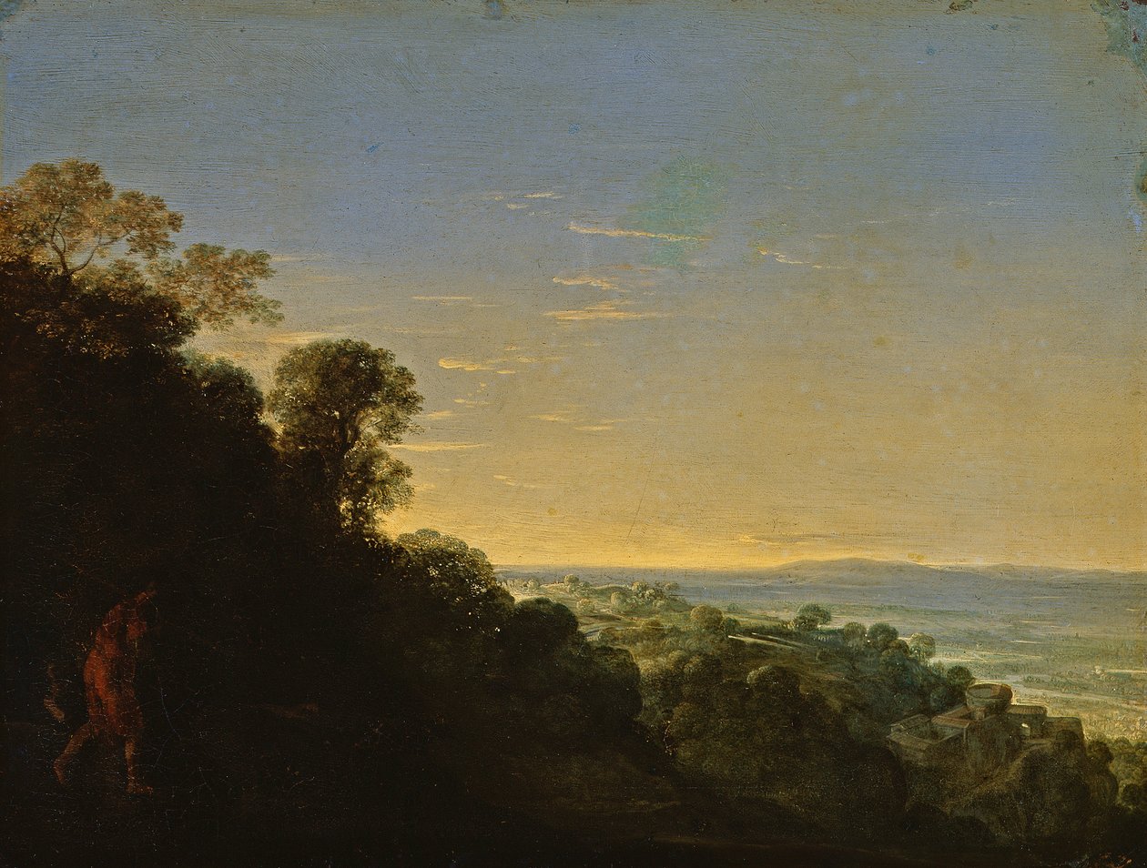 Ochtendlandschap (Aurora) door Adam Elsheimer