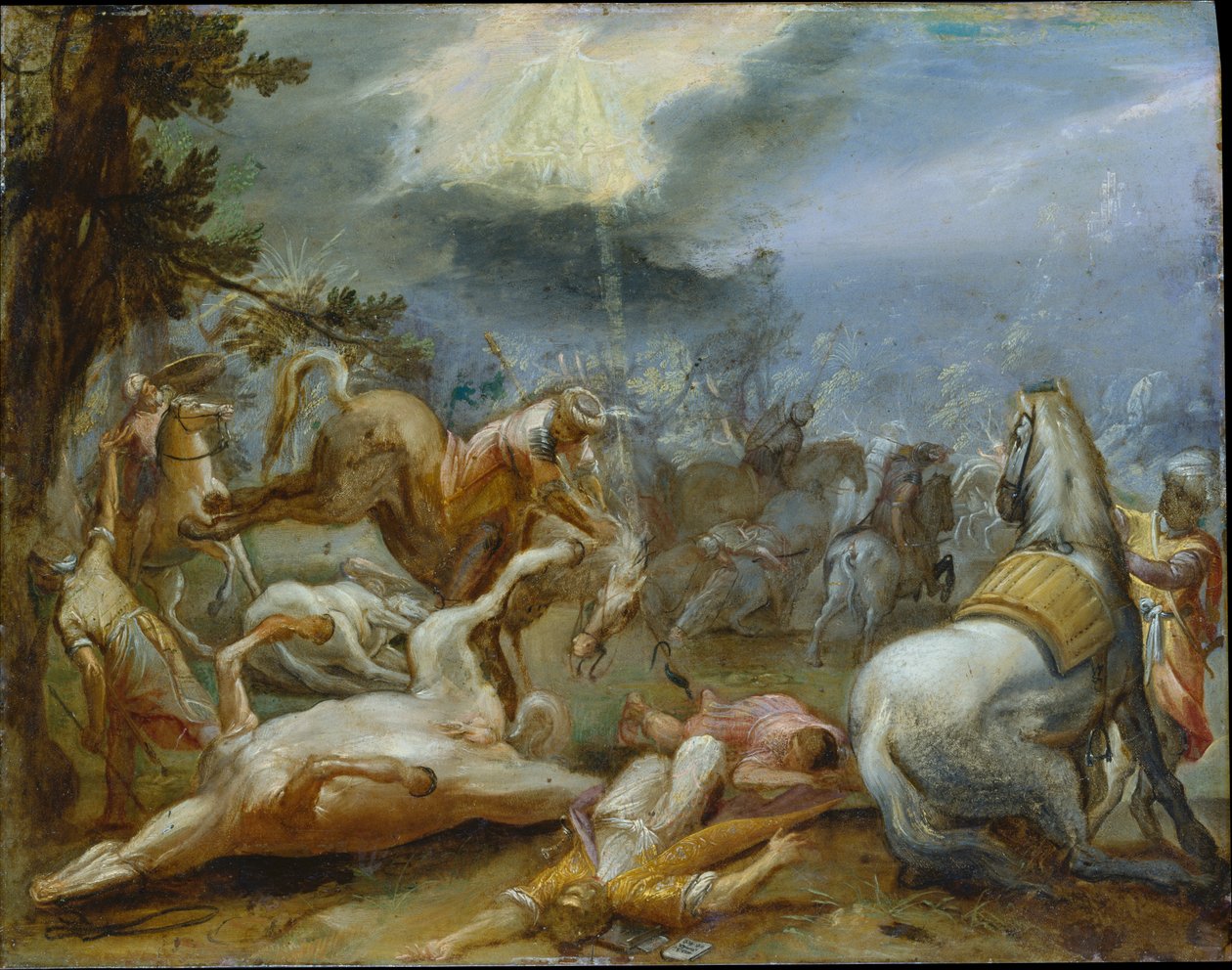 De bekering van de heilige Paulus door Adam Elsheimer