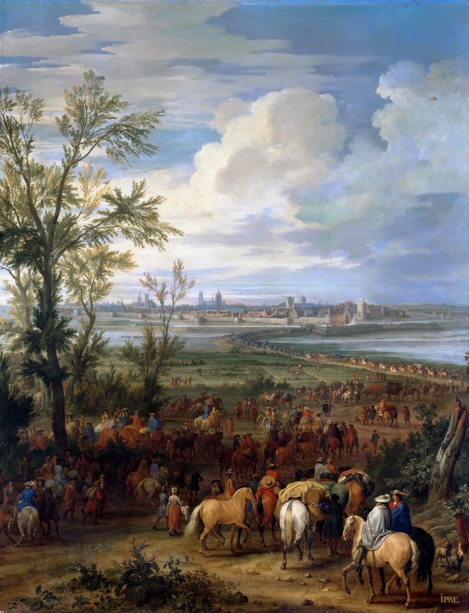 Het Beleg van Ieper, maart 1678 door Adam Frans Meulen van der