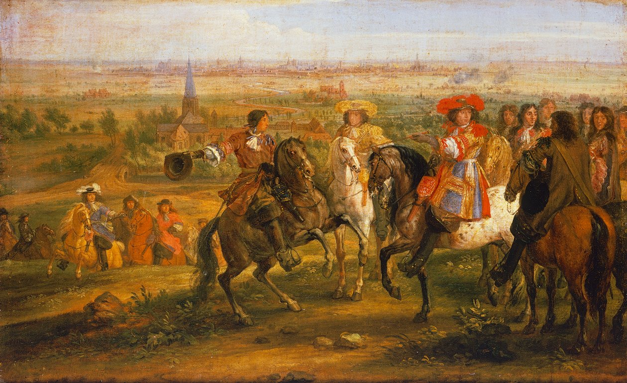 De verovering van Lille door Lodewijk XIV, 28 augustus door Adam Frans van der Meulen