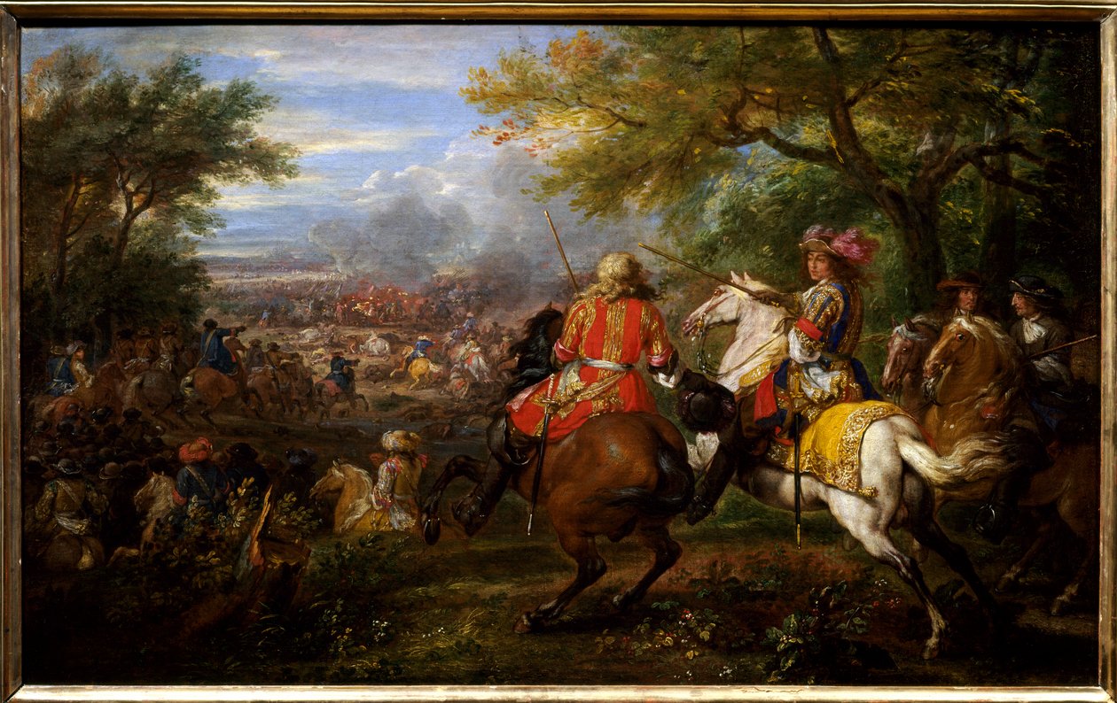 De nederlaag van het Spaanse leger bij het Brugse Kanaal op 31 augustus 1667 door Adam Frans van der Meulen