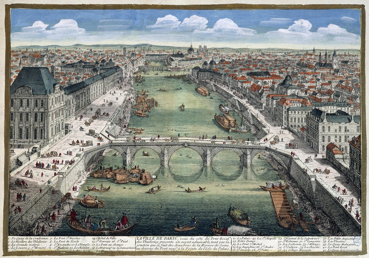 Le pont Royal des Tuileries - in 