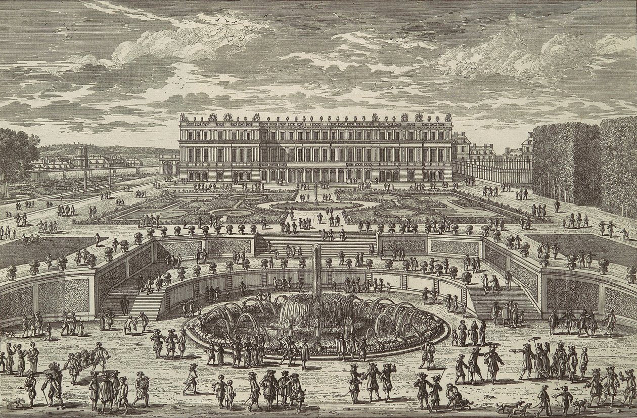 Veue du chasteau de Versailles door Adam Perelle
