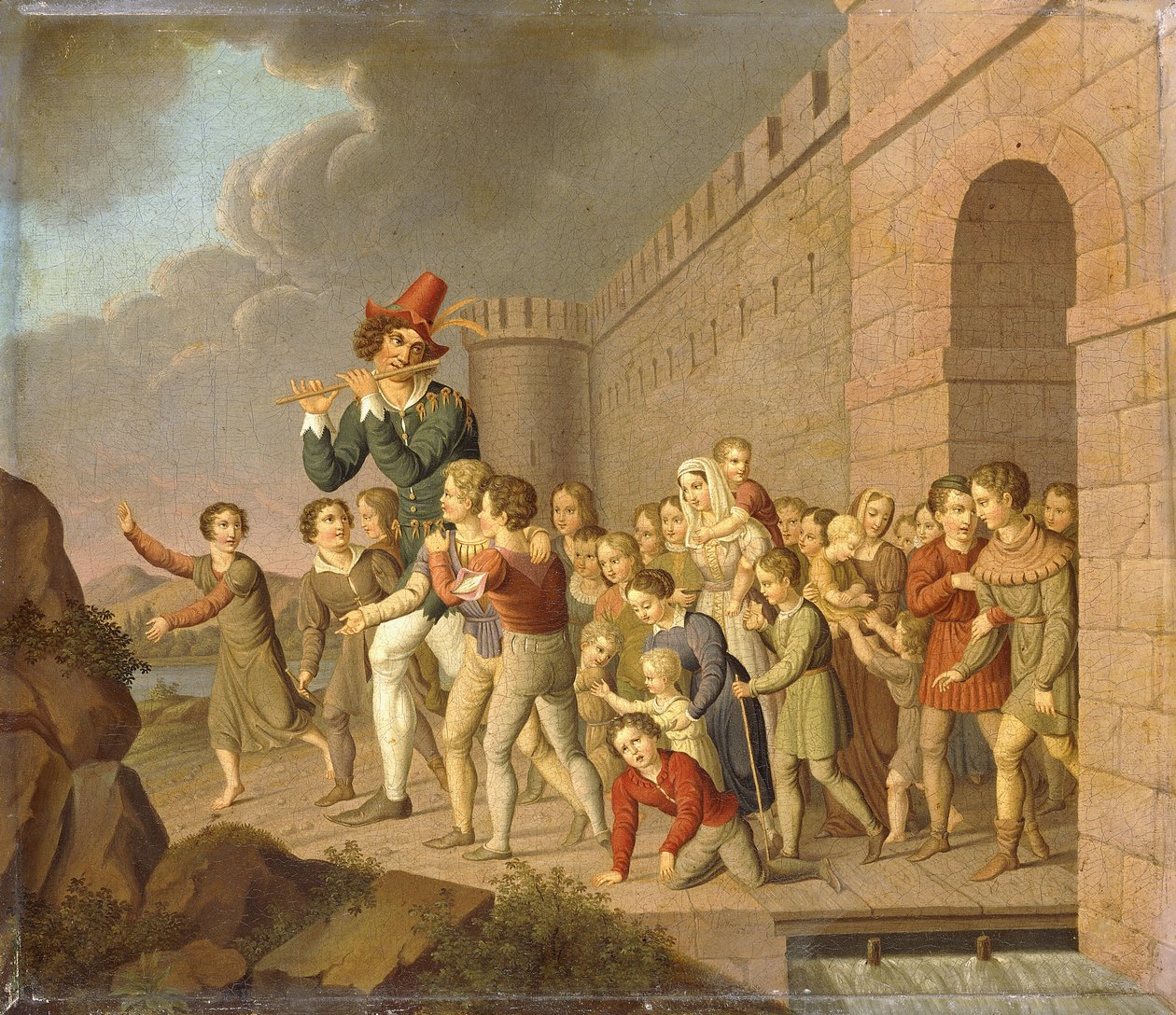 De rattenvanger van Hamelen, 1806 door Adam Weise