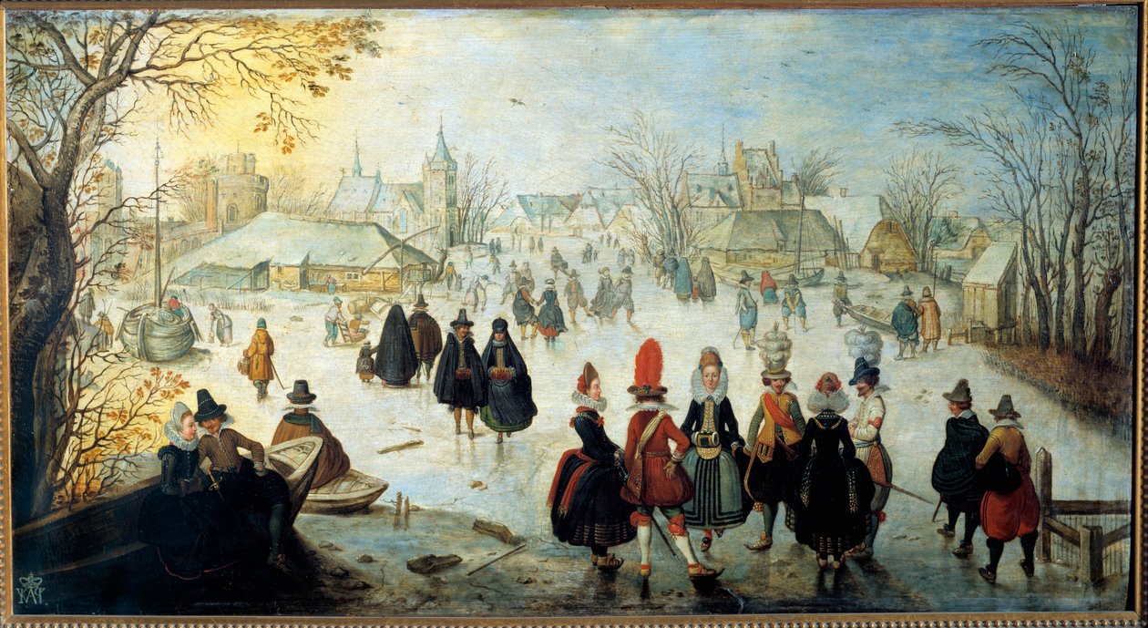 De schaatsers door Adam van Breen