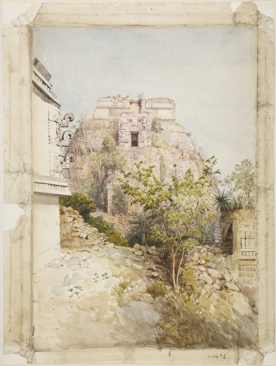 Huis van de Tovenaar, Uxmal, Mexico door Adela Breton