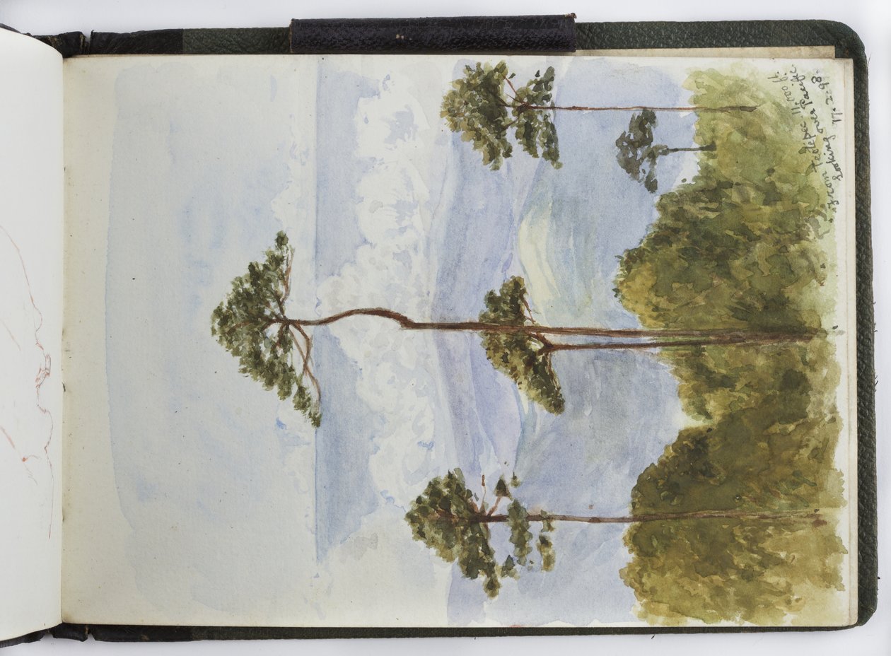 Schetsboek van aquarellen, tekeningen en notities, Mexico, 1896-1898 door Adela Breton