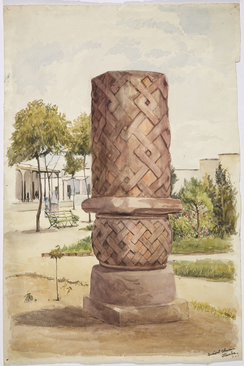 Beeld of kolom in Otumba, Mexico door Adela Breton
